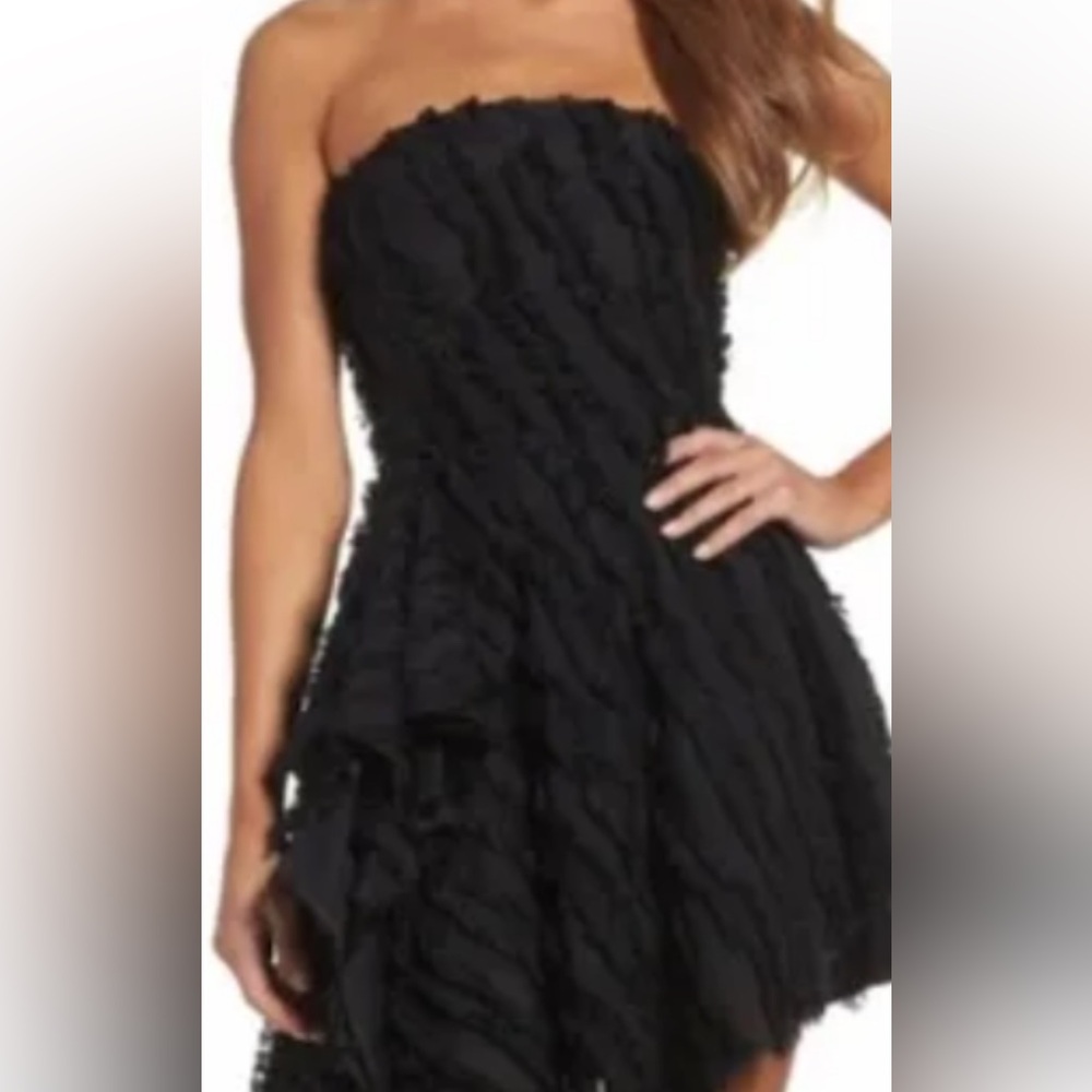C/MEO Collective Recollection Asymmetrical Fringe Dress